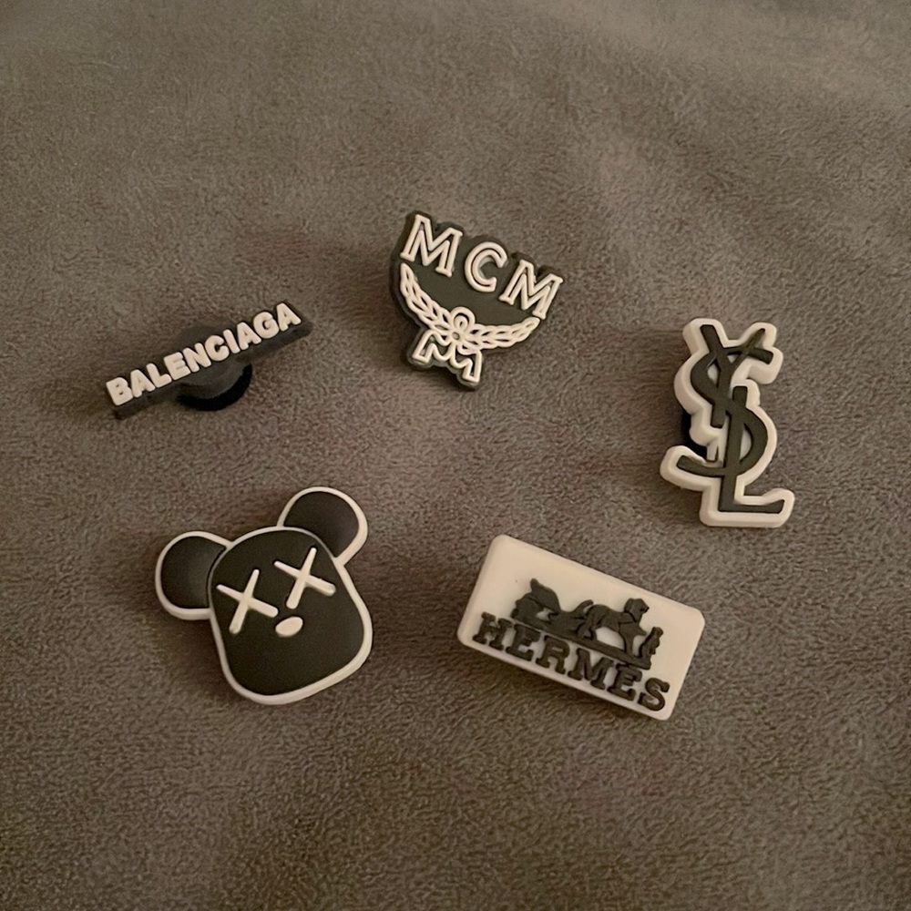 Black and white designer set jibbitz!